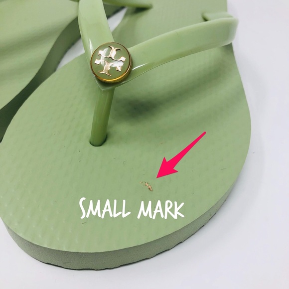 ❌SOLD❌TORY BURCH THIN FLIP FLOPS - GARDEN SAGE SZ7 - Picture 6 of 8